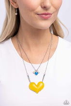 Load image into Gallery viewer, Necklace Heart-Racing Recognition - Yellow VDAY V150