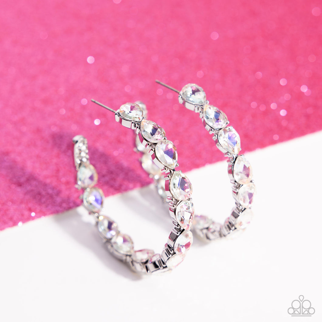 Earrings Presidential Pizzazz - White LOP E442