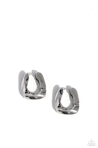 Earrings Asymmetric Advocate - Silver HINGE
