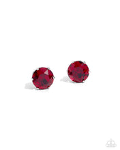 Load image into Gallery viewer, Earrings Breathtaking Birthstone - Red POST E3017