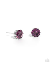 Load image into Gallery viewer, Earrrings Breathtaking Birthstone - Purple POST E3017