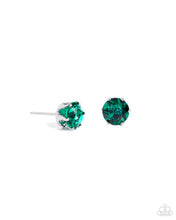 Load image into Gallery viewer, Earrings Breathtaking Birthstone - Green POST E3017