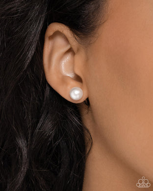 Earrings Breathtaking Birthstone - White POST E3017