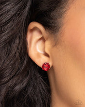 Load image into Gallery viewer, Earrings Breathtaking Birthstone - Red POST E3017