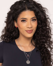 Load image into Gallery viewer, Earrings Breathtaking Birthstone - Red POST E3017