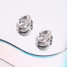Load image into Gallery viewer, Earrings Earcuffs Sizzling Spotlight - White E3028
