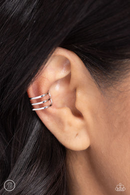 Earrings Metro Mashup - Silver Earcuffs E3025