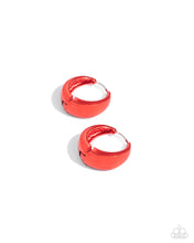 Load image into Gallery viewer, Earrings Colorful Curiosity - Red MINI S139 HINGE
