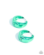 Load image into Gallery viewer, Earrings Colorful Curiosity - Green MINI S139 HINGE