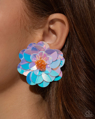 Earrings Floating Florals - Multi POST LOP E563