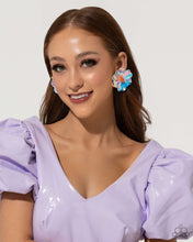 Load image into Gallery viewer, Earrings Floating Florals - Multi POST LOP E563