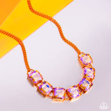 Load image into Gallery viewer, Necklaces I SQUARE to Secrecy - Orange N2172
