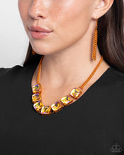Load image into Gallery viewer, Necklaces I SQUARE to Secrecy - Orange N2172