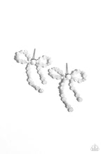 Load image into Gallery viewer, Earrings The BOW Must Go On - White POST E556