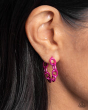 Load image into Gallery viewer, Earrings Colorful Cameo - Pink MINI S152
