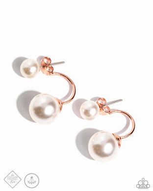 Earrings Daydreamy Dawn - Copper Ear jacket POST S151