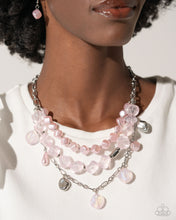 Load image into Gallery viewer, Necklace Cubed Cameo - Pink SET59