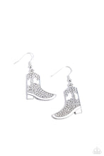 Load image into Gallery viewer, Earrings Boot Scootin Bling - White
