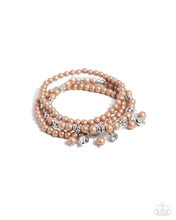 Load image into Gallery viewer, Bracelets Sumptuous Stack - BROWN Pearl B2250
