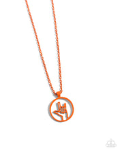 Load image into Gallery viewer, Necklaces Abstract ASL - Orange