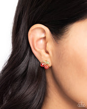 Load image into Gallery viewer, Earrings Cherry Candidate - Gold POST E3014