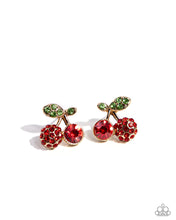 Load image into Gallery viewer, Earrings Cherry Candidate - Gold POST E3014