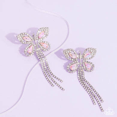 Earrings Next SOAR - Pink Butterfly E172