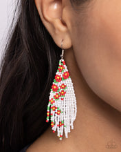 Load image into Gallery viewer, Earrings Picturesque Patchwork - Red E2343