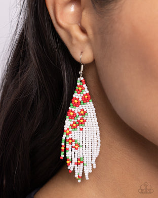 Earrings Picturesque Patchwork - Red E2343