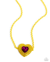 Load image into Gallery viewer, Necklaces Locket Leisure - Yellow VDAY N046