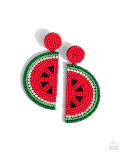 Earrings Watermelon Welcome - Red E562