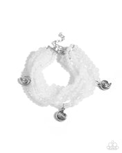 Load image into Gallery viewer, Bracelets Swirling Shopaholic - White B2320