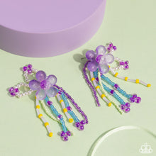 Load image into Gallery viewer, Earrings Japanese Blossoms - Purple E2186