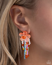 Load image into Gallery viewer, Earrings Japanese Blossoms - Orange E2186