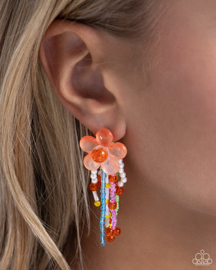 Earrings Japanese Blossoms - Orange E2186