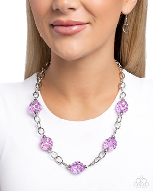 Necklaces Gentle Glass - Purple N2030