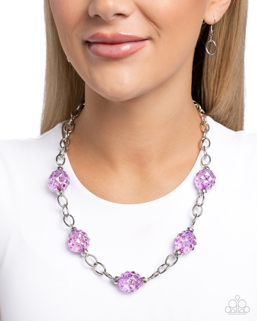 Necklaces Gentle Glass - Purple N2030