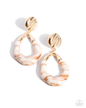Load image into Gallery viewer, Earrings High-Sheen Swirls - Gold E409