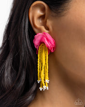 Load image into Gallery viewer, Earrings Cinderella Charisma - Multi Pink/Yellow E578