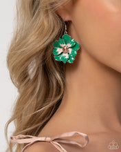 Load image into Gallery viewer, Earrings Tropical Treasure - Green E305