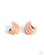 Load image into Gallery viewer, Earrings Whimsical Waves - Orange E569