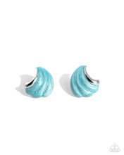 Load image into Gallery viewer, Earrings Whimsical Waves - Blue  E569