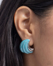 Load image into Gallery viewer, Earrings Whimsical Waves - Blue  E569