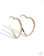 Load image into Gallery viewer, Earrings Halftime Hearts - Multi VDAY E2217