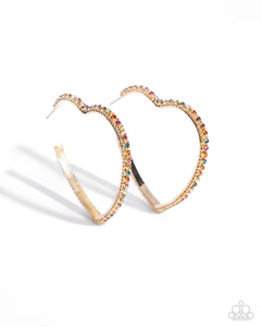 Earrings Halftime Hearts - Multi VDAY E2217