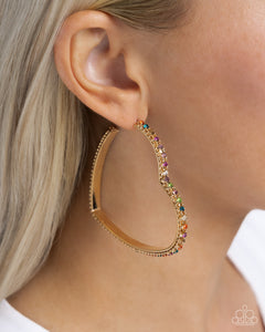 Earrings Halftime Hearts - Multi VDAY E2217