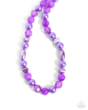 Load image into Gallery viewer, Necklaces Plentiful Pearls - Purple SET53