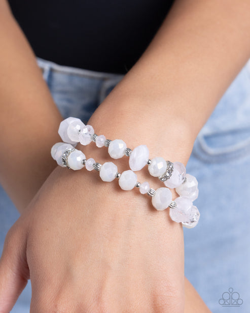 Bracelets Faceted Fairy Tale - White B281