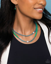 Load image into Gallery viewer, Necklaces Multicolored Masquerade - Green N051