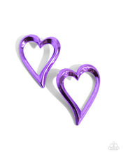 Load image into Gallery viewer, Earrings Admirable Acclaim - Purple VDAY POST E413